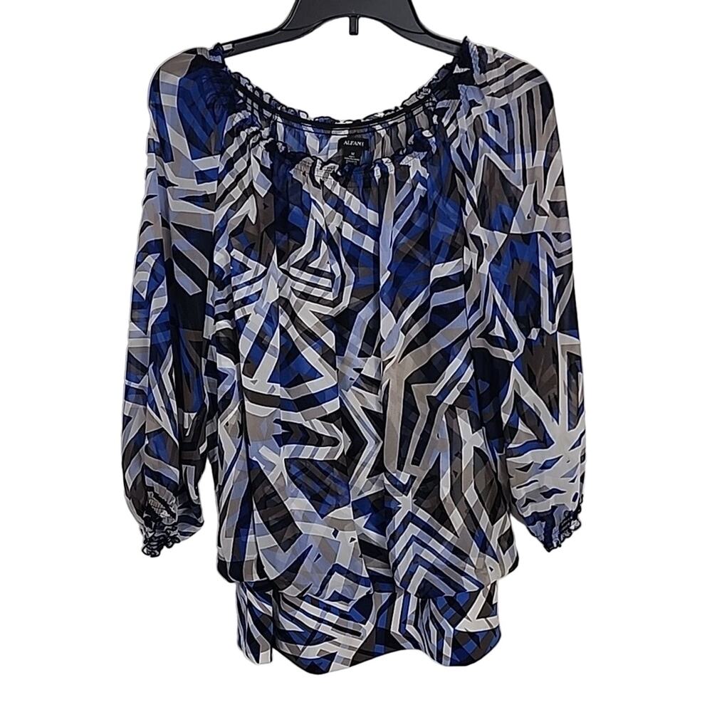 EUC Alfani Printed Top, M